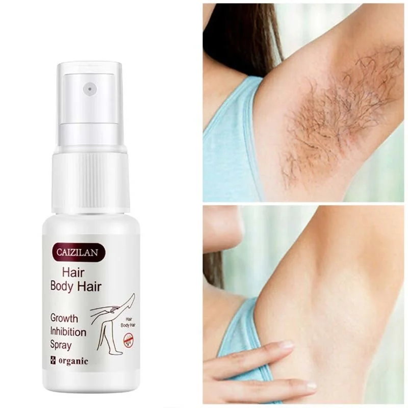 Painless Hair Growth Inhibitor Spray Permanent Hair Removal Serum Intimate Parts Legs Body Armpit Hair Depilatory Products 20ml