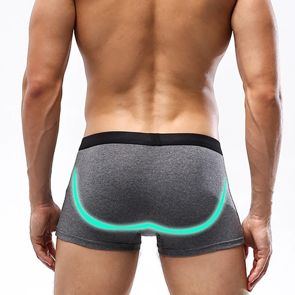 

Boxers Men Plus Size Underwear Lingerie Shorts Mid-Waist Boxer Gay Sexy Trunk Panties Sports U Convex Breathable Underpants