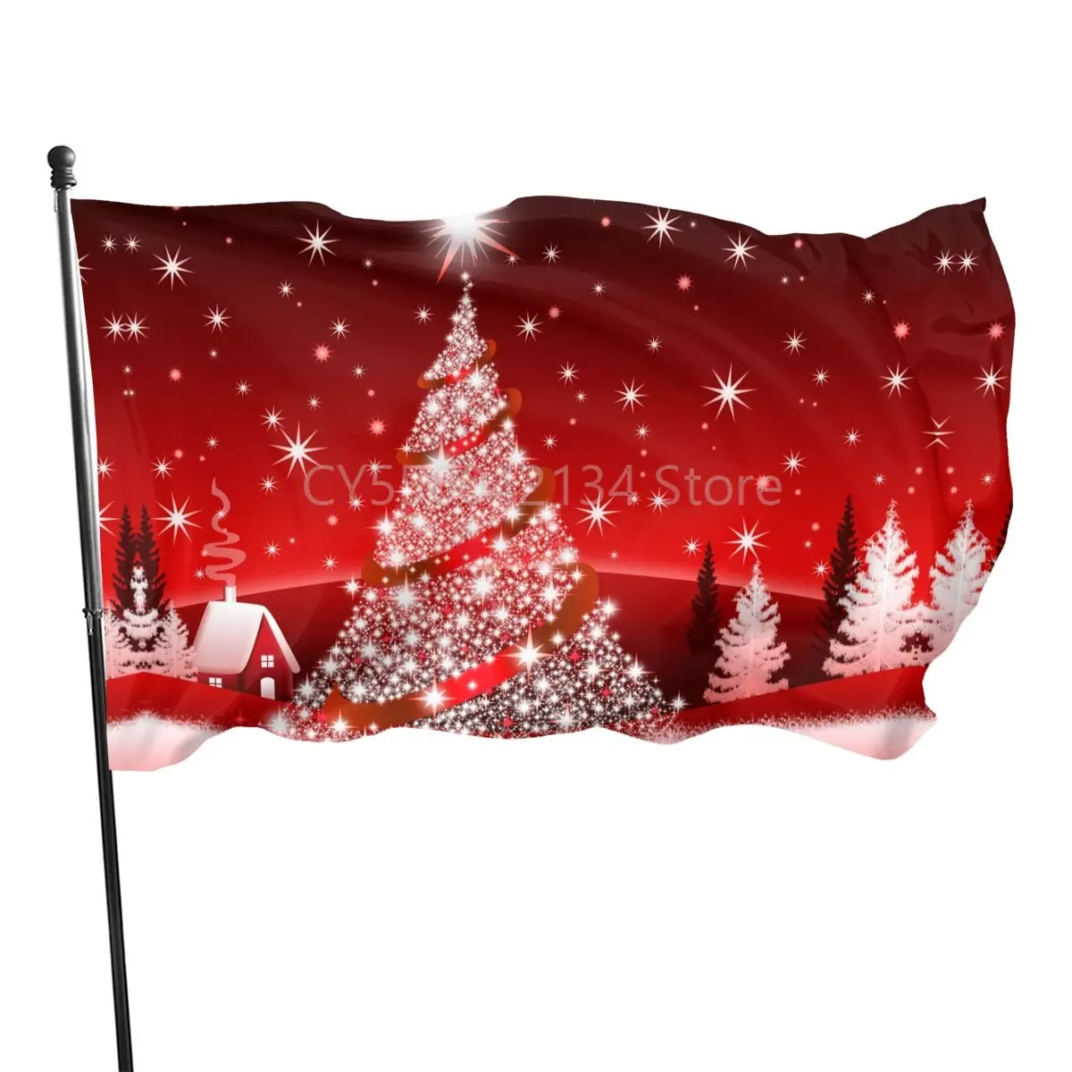 

Merry Christmas Elk flag for decoration 90x150cm banner