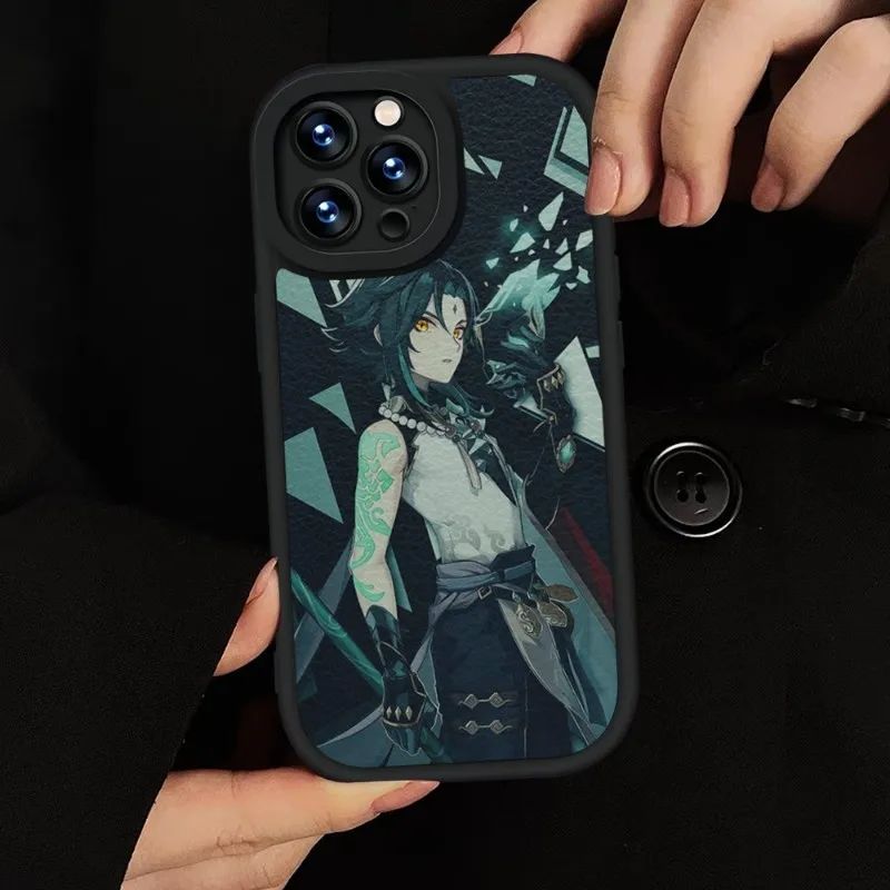 Чехол для телефона Genshin Xiao силиконовый мягкий IPhone 15 11 14 13 12 Pro Max Mini Xs X Xr 7 8 Plus SE2020