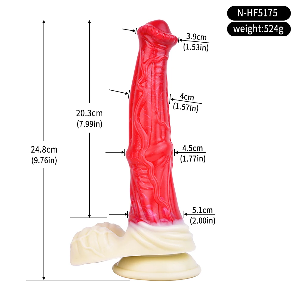 Фаллоимитатор NUUN Fantasy Soft Horse с присоской массажер простаты стимуляция точки G