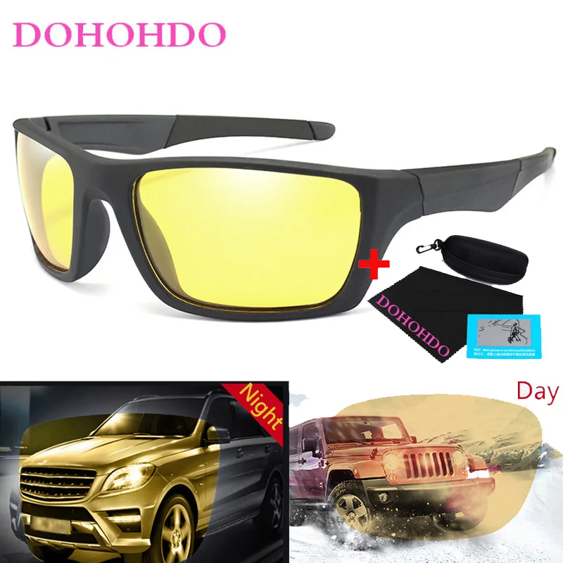 DOHOHDO антибликовые поляризационные солнцезащитные очки мужские ночного видения