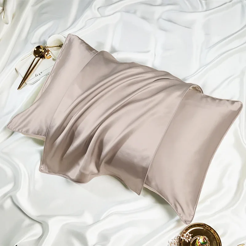 Роскошная антивозрастная наволочка из шелкового шелка Momme 6A класса 19 | Дизайн