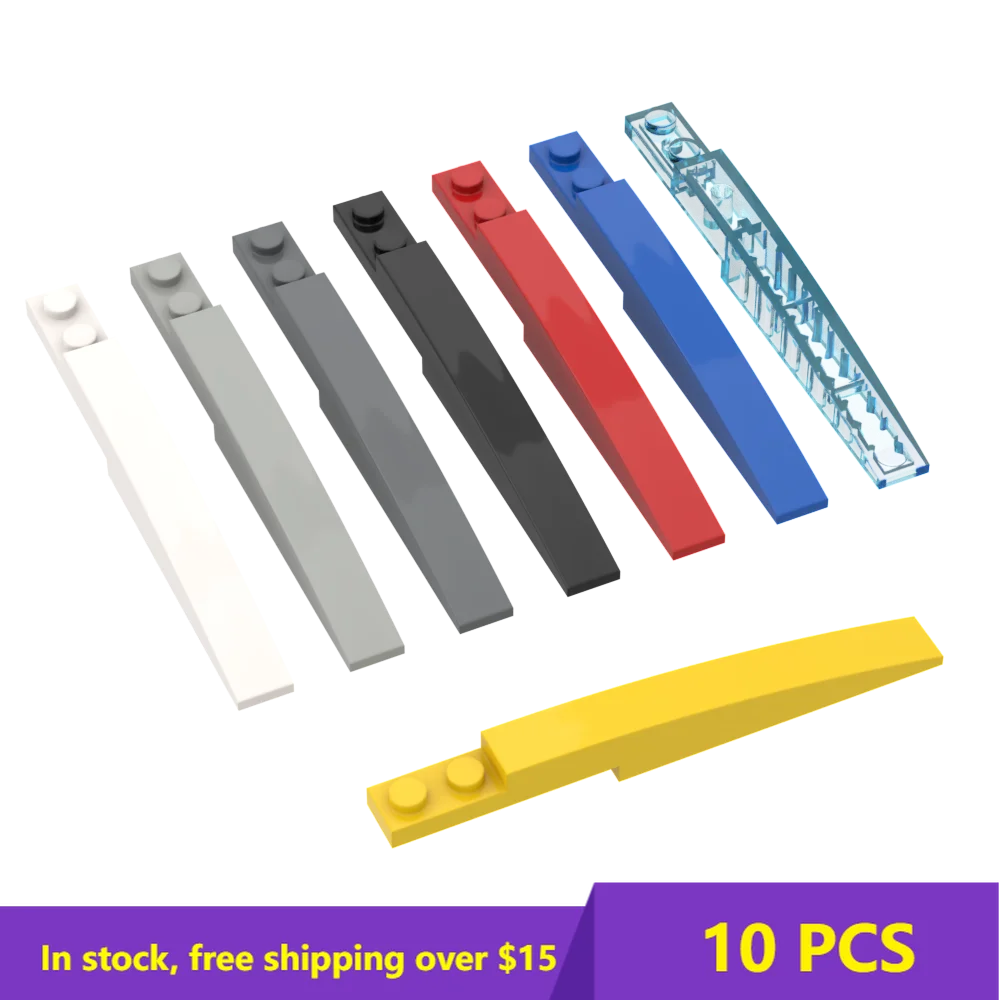 

13731 85970 1x10 curved brick Building Blocks Parts MOC Brick part DIY Educational Classic Brand Children Gift Toys 10PCS