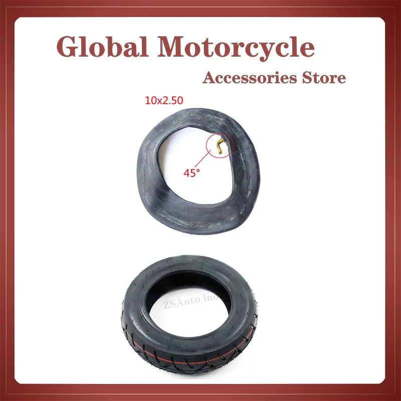 

10x2.50 Inner Outer Tyre 10 Inch 10*2.50 Pneumatic Wheel Tire for Electric Scooter, Balance Car Accessories
