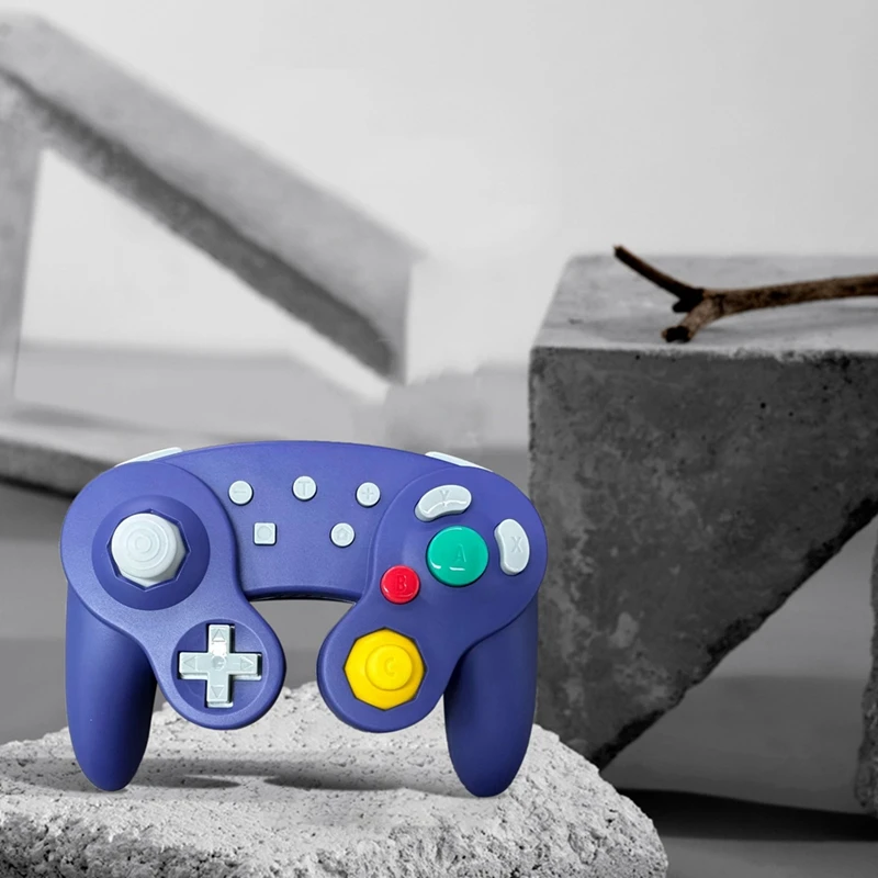 Цельный беспроводной игровой контроллер Bluetooth фиолетовый пластик с контроллером