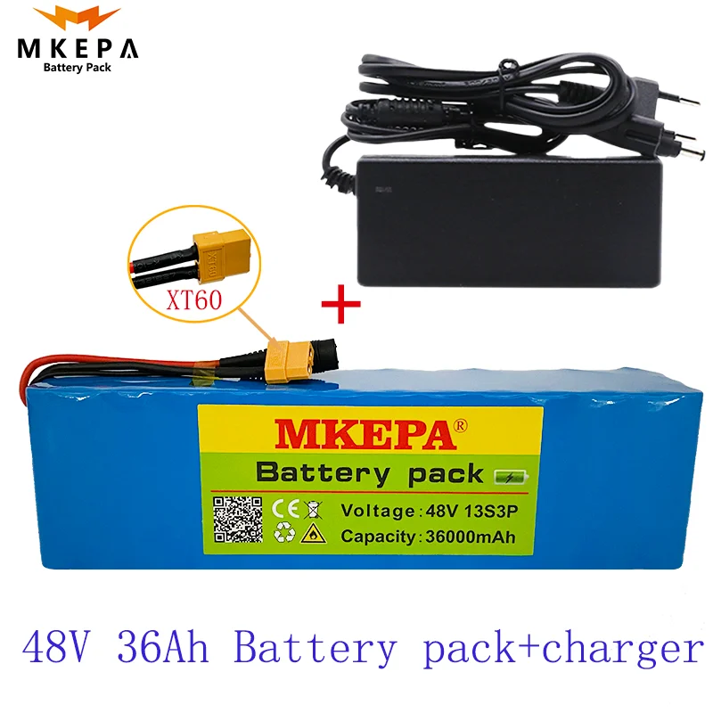 

13S3P 48V Original lithiumion battery 48v 36000Ah 1000w Lithium ion Battery Pack For Electric bicycle Scooter with BMS+charger