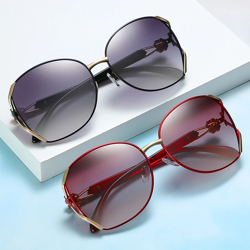 

T-TEREX Fashion Style Sunglasses Polarized Women Shades Classical Goggles Large Frame Sun Glasses Female Eyewear