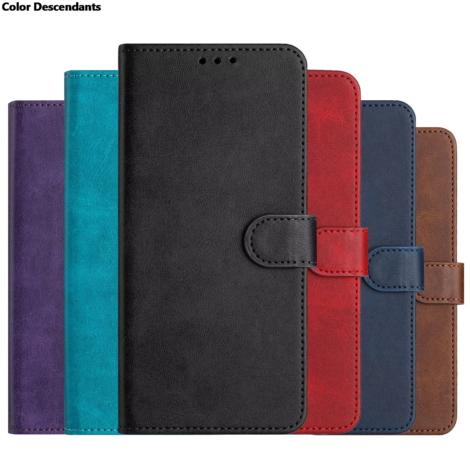 Сплошной цвет кожаные магнитные флип-чехлы для Samsung Galaxy J6 J4 Plus 2018 J3 J5 2017 J7 2016