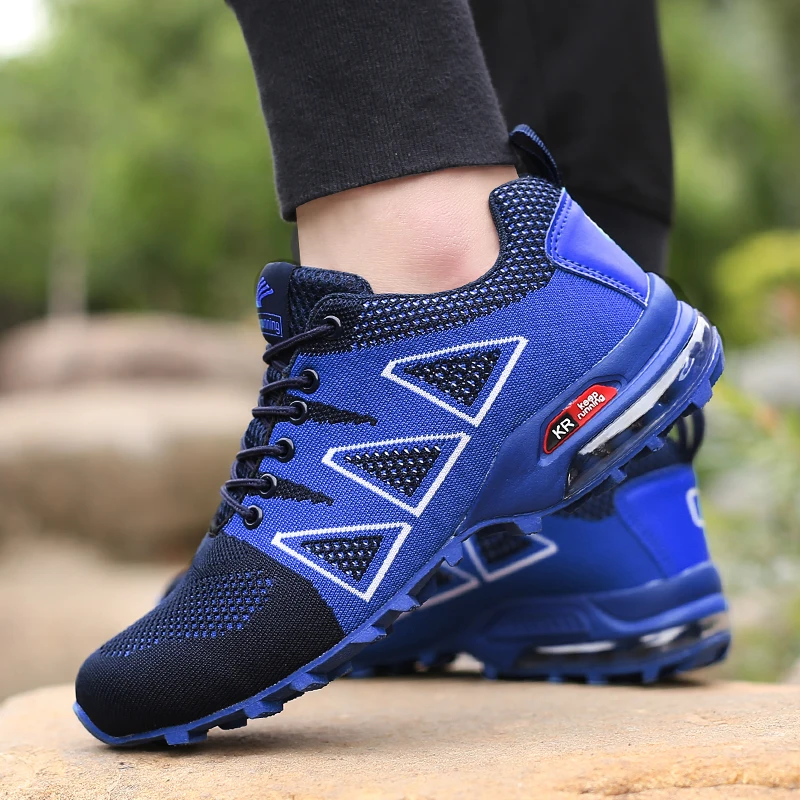 

Men Hiking Shoes Outdoor Mesh Breathable Non-Slip Wear-Resistant Mountain Trail Running Shoes High Quality Trekking Travel Shoes