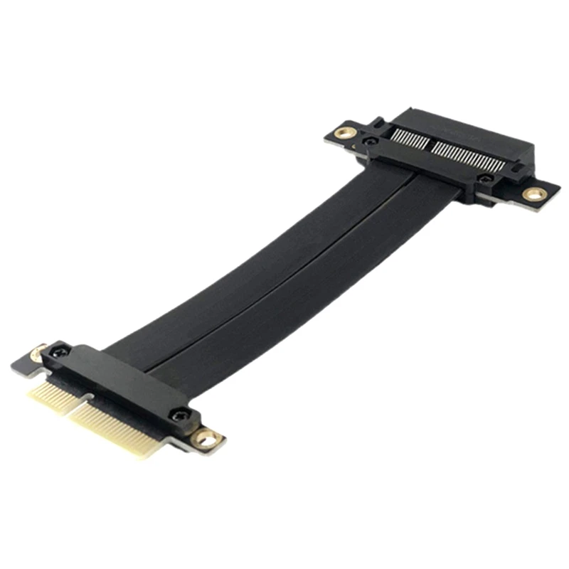 

NEW-PCI-E 3.0 4X To 4X Graphics Card Extension Cable PCI-E X4 To X4 Male To Female Transfer Cable 180 Degrees