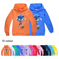 casual cartoon print kids sonicing hedgehoing clothes spring autumn boys girls hoodie children fashion clothing