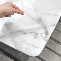soft glass tablecloth pvc transparent table cloth oilproof waterproof kitchen dining table cover for rectangular table 1 2mm