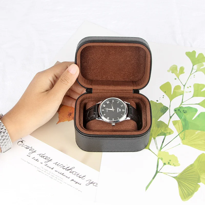

Storage Case Travel Portable Watch Storage Box High-grade Jewelry Box Business Trip Men And Women's Watch High-grade Leather