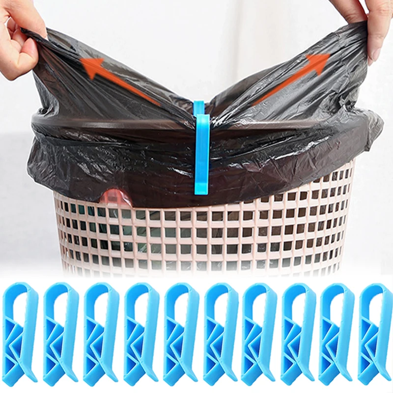 

Universal Trash Bag Fixed Clips Waste Trash Bag Holder Basket Rubbish Bin Garbage Can Clamps Non-Slip Clips Kitchen Gadgets