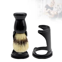 black men shaving brush holder set acrylic shaving brush holder support beard brush shaving tool for mens