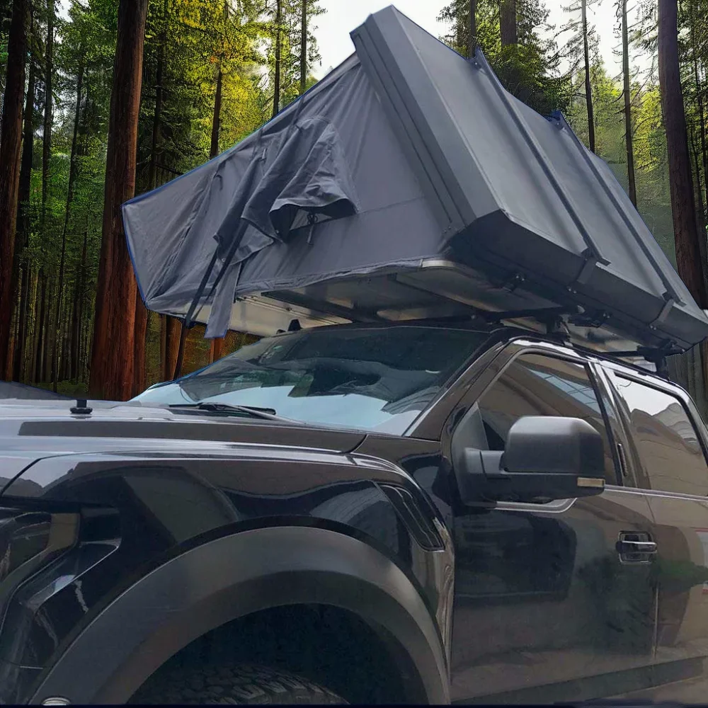 2024 алюминиевый корпус палатка на крыше низкопрофильная открытая