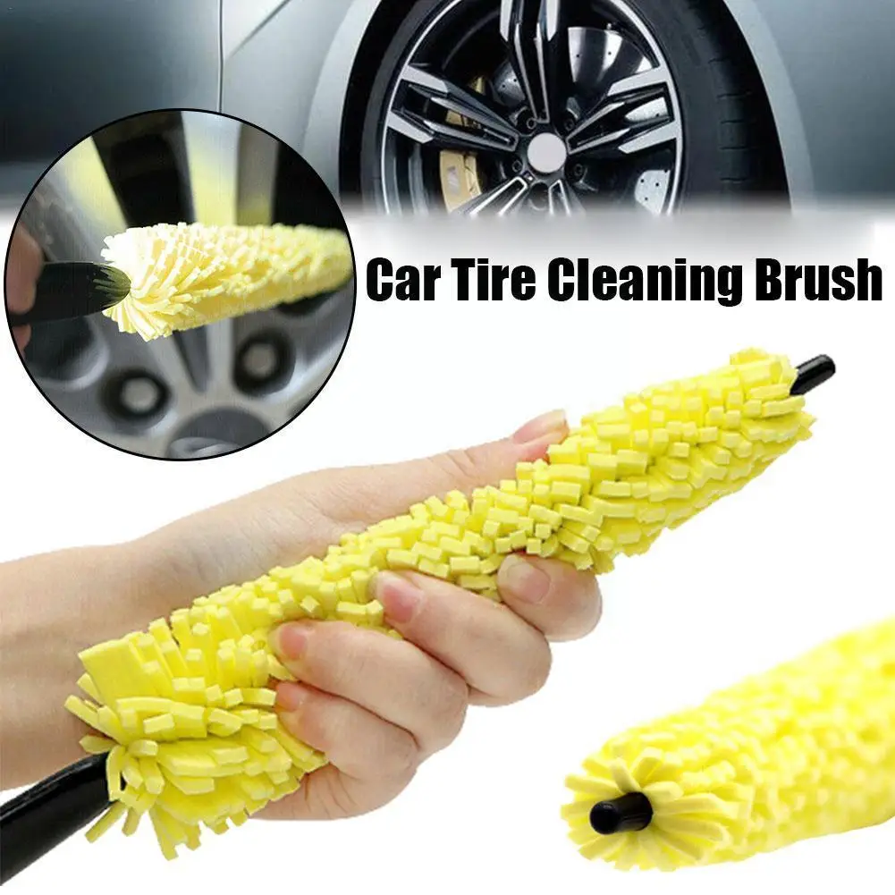 

Plastic Handle Car Wheel Wash Brush Vehicle Cleaning Washing Brush Scrub Rims Brush Tools Brush Wheel Tire Sponges Auto Car A4B4