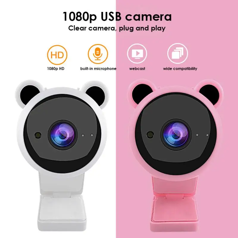 

2023 4K 1080P Mini Camera 2K Full HD Webcam With Microphone 30fps USB Web Cam For Youtube PC Laptop Video Shooting Camera