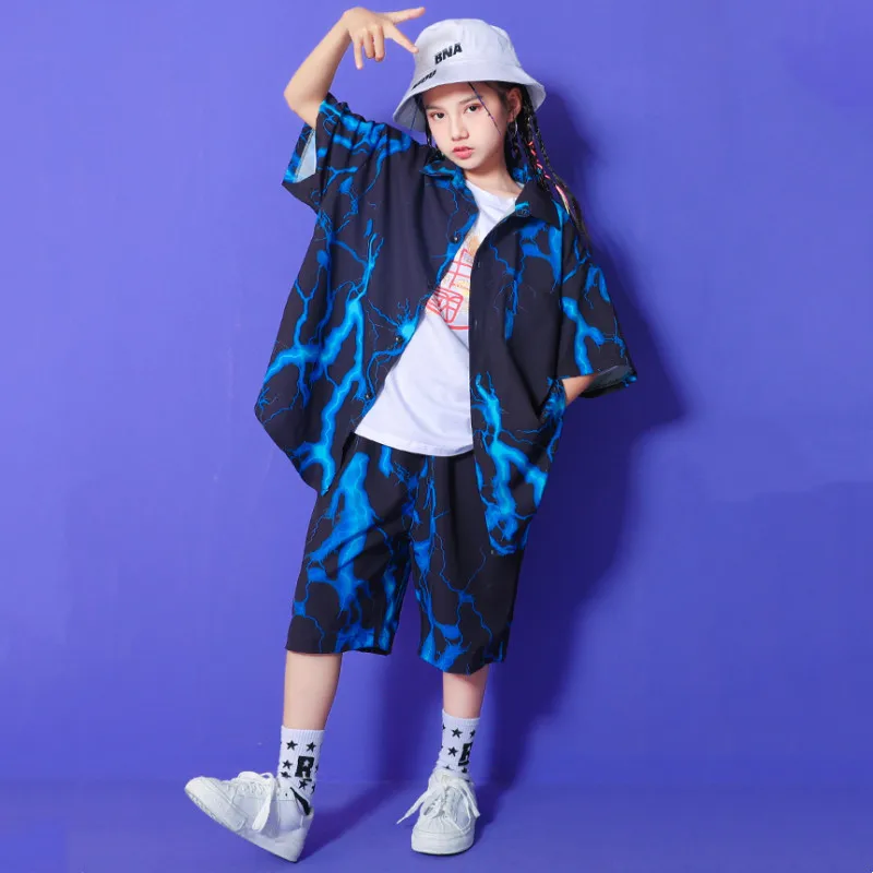 Children Clothes Fashion Summer Teen Boy Hip Hop Outfits Korean Casual Shirt Shorts 2Pcs/Sets Kids Streetwear 6 8 10 12 14 16 Y images - 6