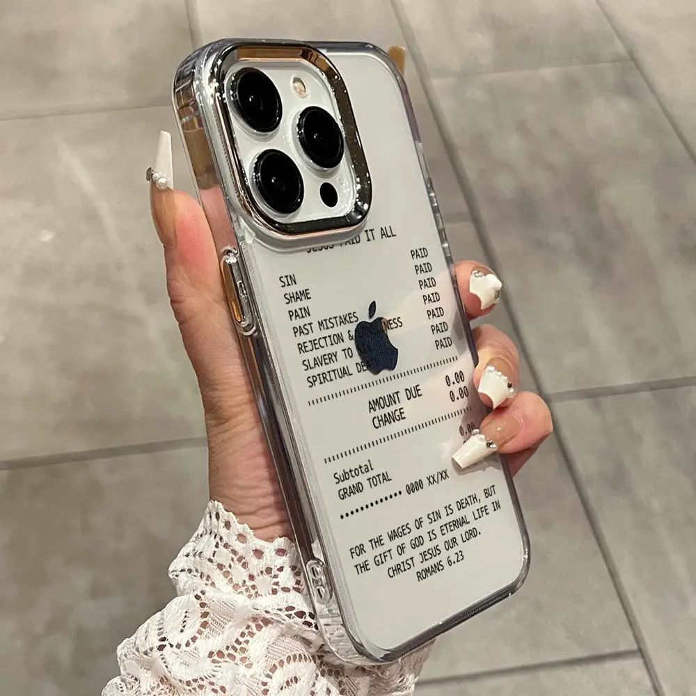 Фото Чехол для телефона с христианской символикой Иисуса для iPhone 17 16 15 14 13 12 11 Pro Max Mini 7 8 Plus 17E, противоударный, мягкий чехол-футляр №3