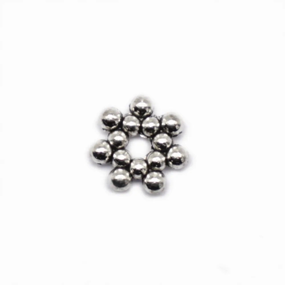 

Make Accessories Spacer Beads Spacer Jewellery Making Supplies 7X7mm Antique Silver Color 50 Pieces