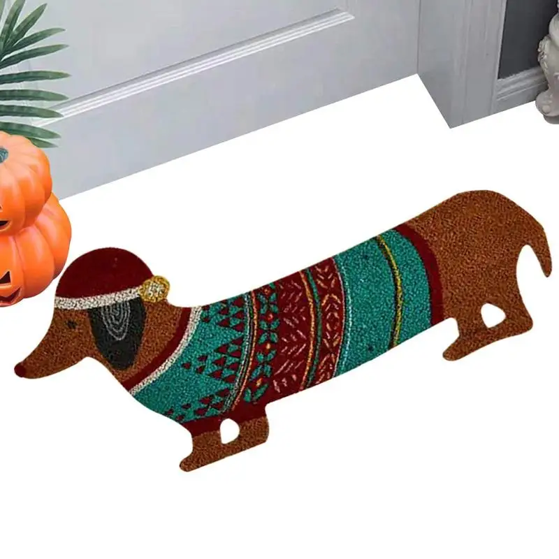

Cute Christmas Doormat Christmas Dog Doormat Decor Winter Christmas Holiday Welcome Floor Mat Rug Entryway For Front Porch