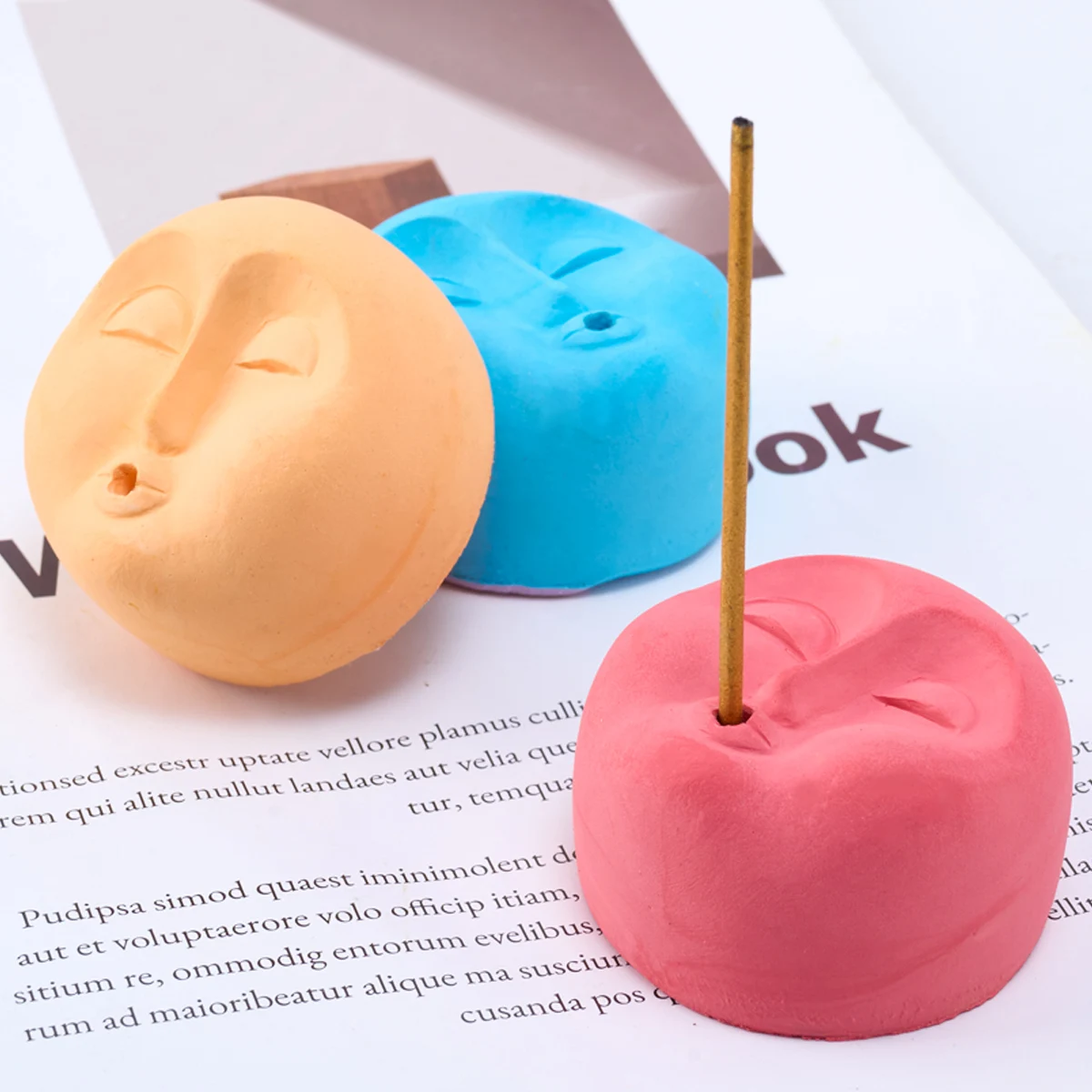 Основа для благовоний с человеческим лицом силиконовая форма пластырь