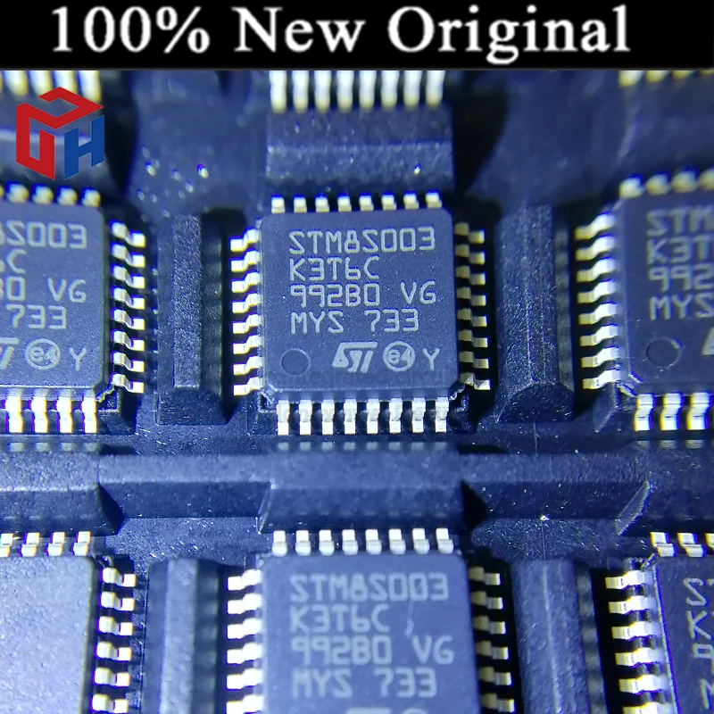 

5PCS/Lot STM8S003K3T6C LQFP32 100% new original 8-bit MCU Value Line 16 MHz 8kb FL 128EE