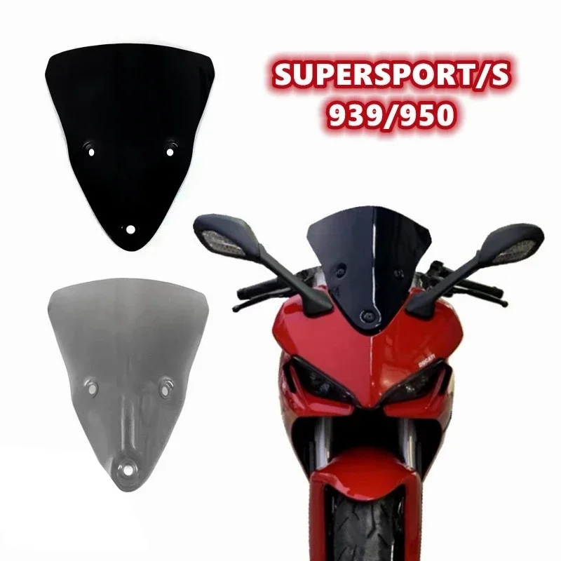 Лобовое стекло мотоцикла для DUCATI 939 950 Supersport 939S 950S Super Sport S Refit Black Wind 2017-2022