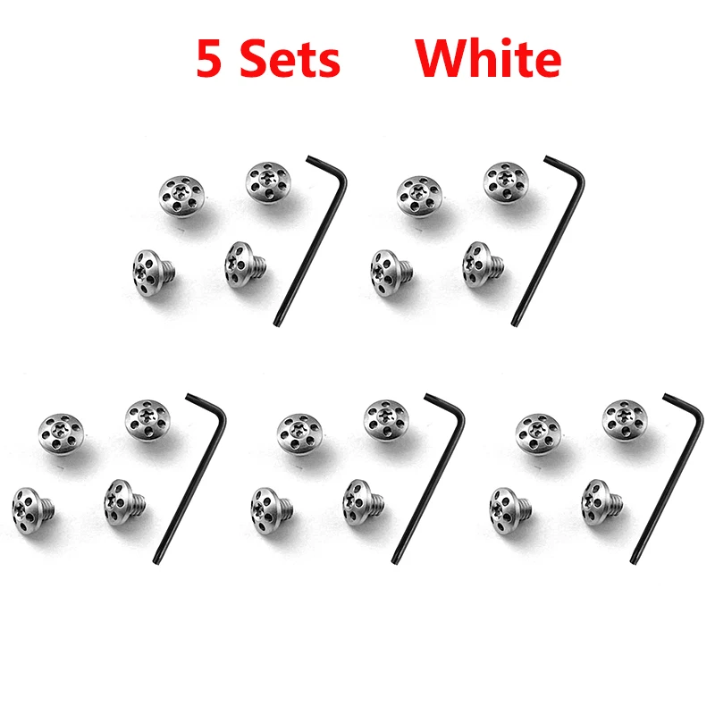 

5 Sets/lot 416 Stainless Steel Material Grips M3.5 Screws for CZ 2075 RAMI & RAMI BD Models Handles T8 Torx Screw With Key Tool