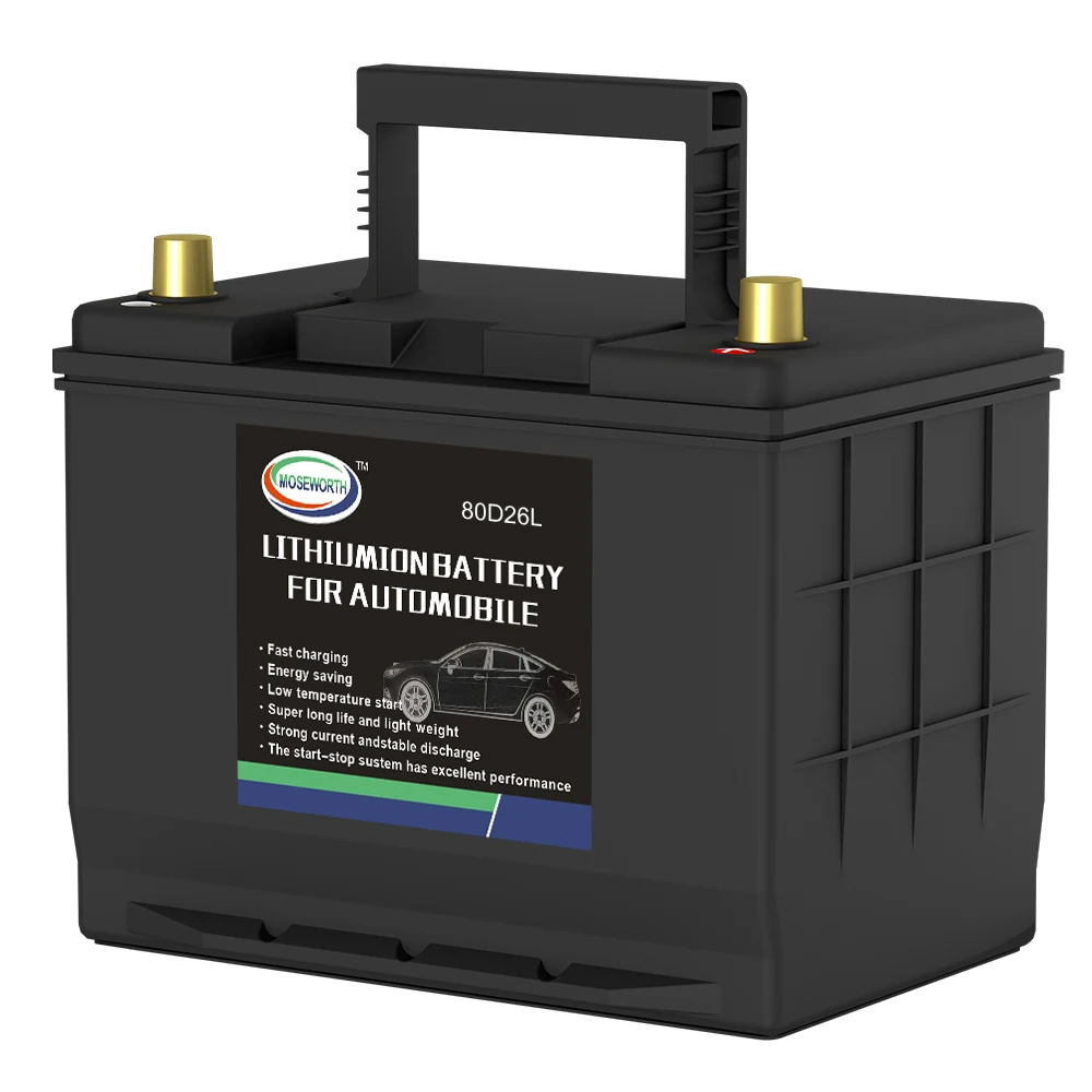 MOSEWORTH 80D26L/R Литиевый автомобильный аккумулятор 80Ah | AliExpress