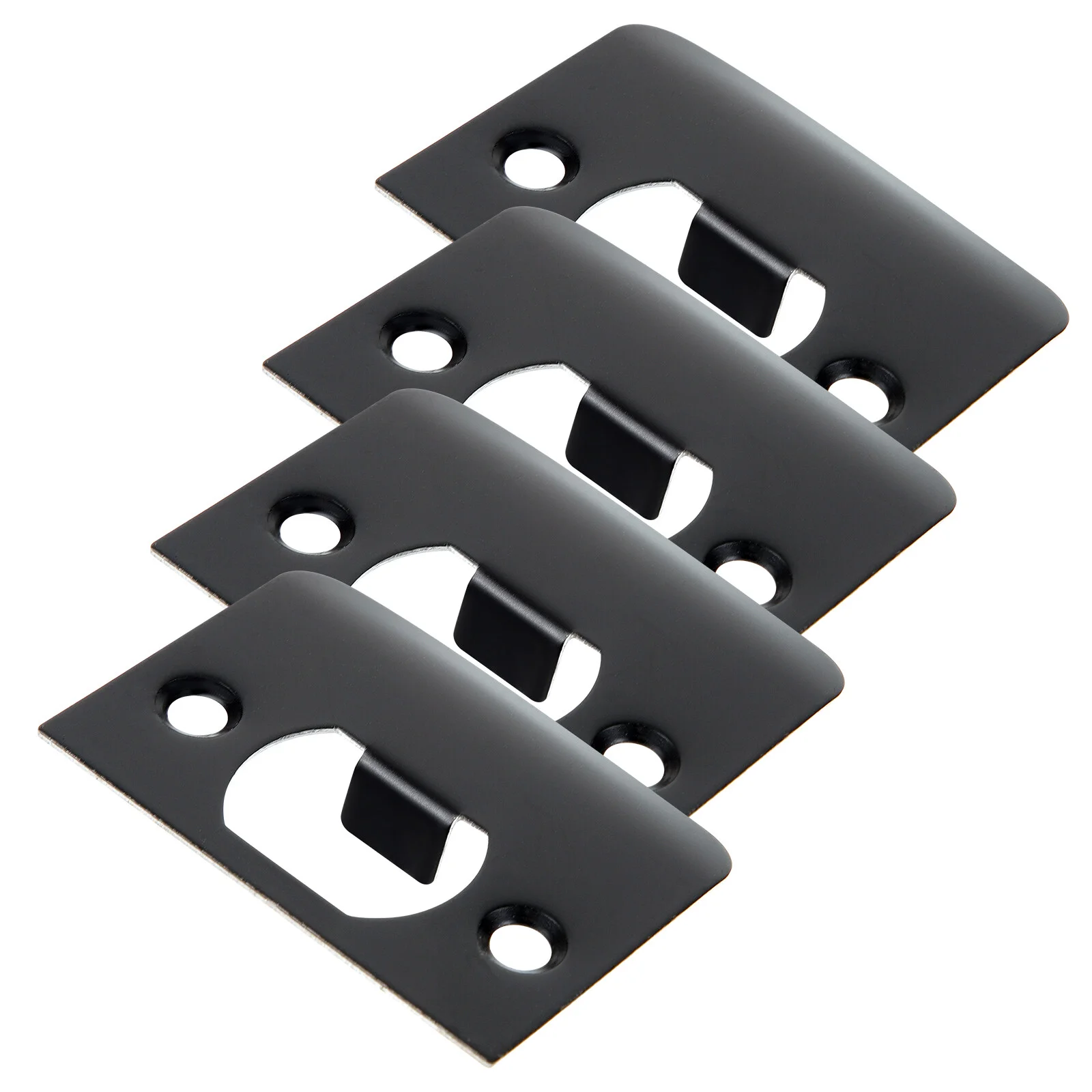 

Stainless Steel Front Door Reinforcement Kit Deadbolt Strike Plate Covers Plates