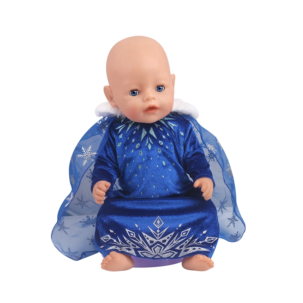 

Doll Clothes 18 Inch American Kawaii Christmas Gauze Dress Fit Reborn Doll 43Cm Children's Toys Baby New Gift Accessories Gifts