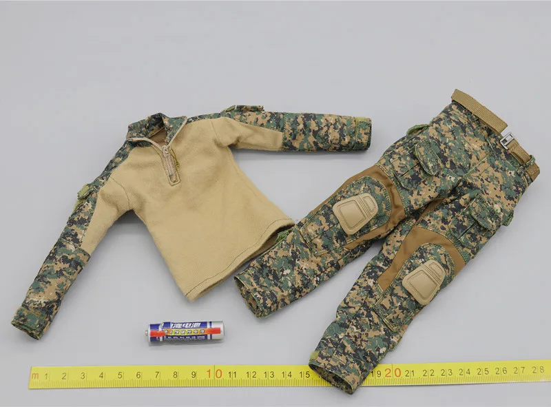 

1/6 Scale DAM78089 USMC Marince Corps Combat Coat Pants Belt Set Model for 12''Body DIY Accessories