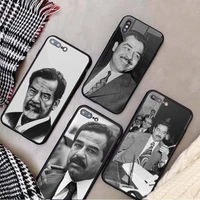 saddam hussein iraq phone case tempered glass for iphone 11 12 13 pro max mini 6 7 8 plus x xs xr