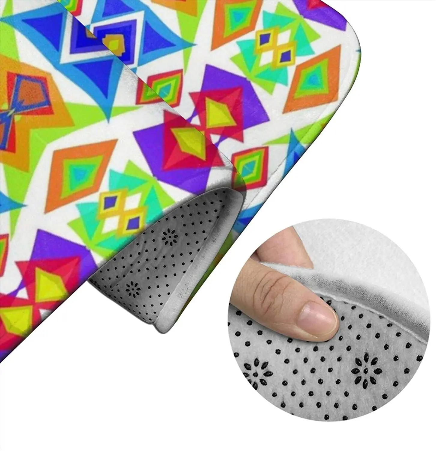 

Hot Deco Sizzle On White Bathroom Mat Sets 3 Piece Set Rugs Memory Foam Mat Set Toilet Seat Cover Bath mat Lid Cover