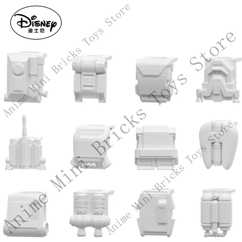 

Disney Anime Movie Role of Accessories DIY Building Blocks Mini Action Figures Heads Assembly Educational Toys Kid ChristmasGift