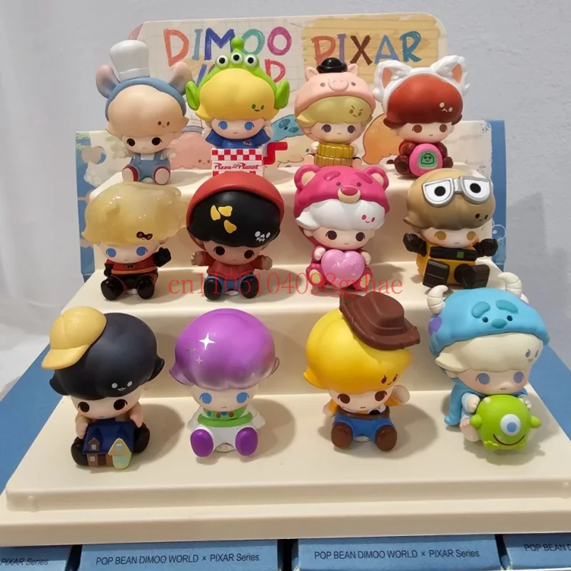 Фото Коллекционная мини-фигурка Pop Mart Dimoo World Pixar Series Pop Bean: милый настольный декор, трендовая игрушка для коллекционеров (слепая коробка) №5