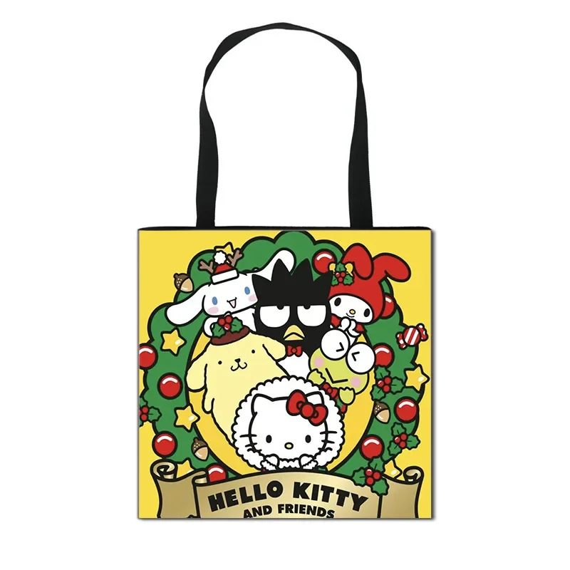 

Sanrio Christmas Storage Bag Kawaii Cartoon Hello Kitty Melody Cinnamoroll Kuromi Portable All-match Storage Bag Christmas Gift