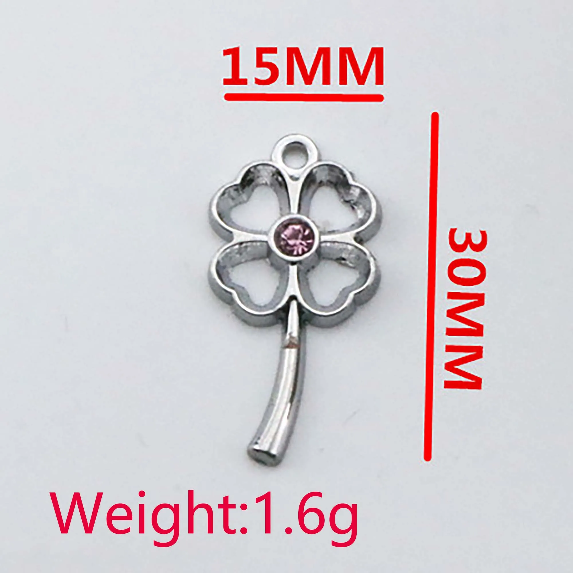 2PCS-20PCS/Lot 28x21mm Vintage Hollow Clover Pendant DIY Men and Women Necklace Bracelet Keychain Jewelry Charm Accessories