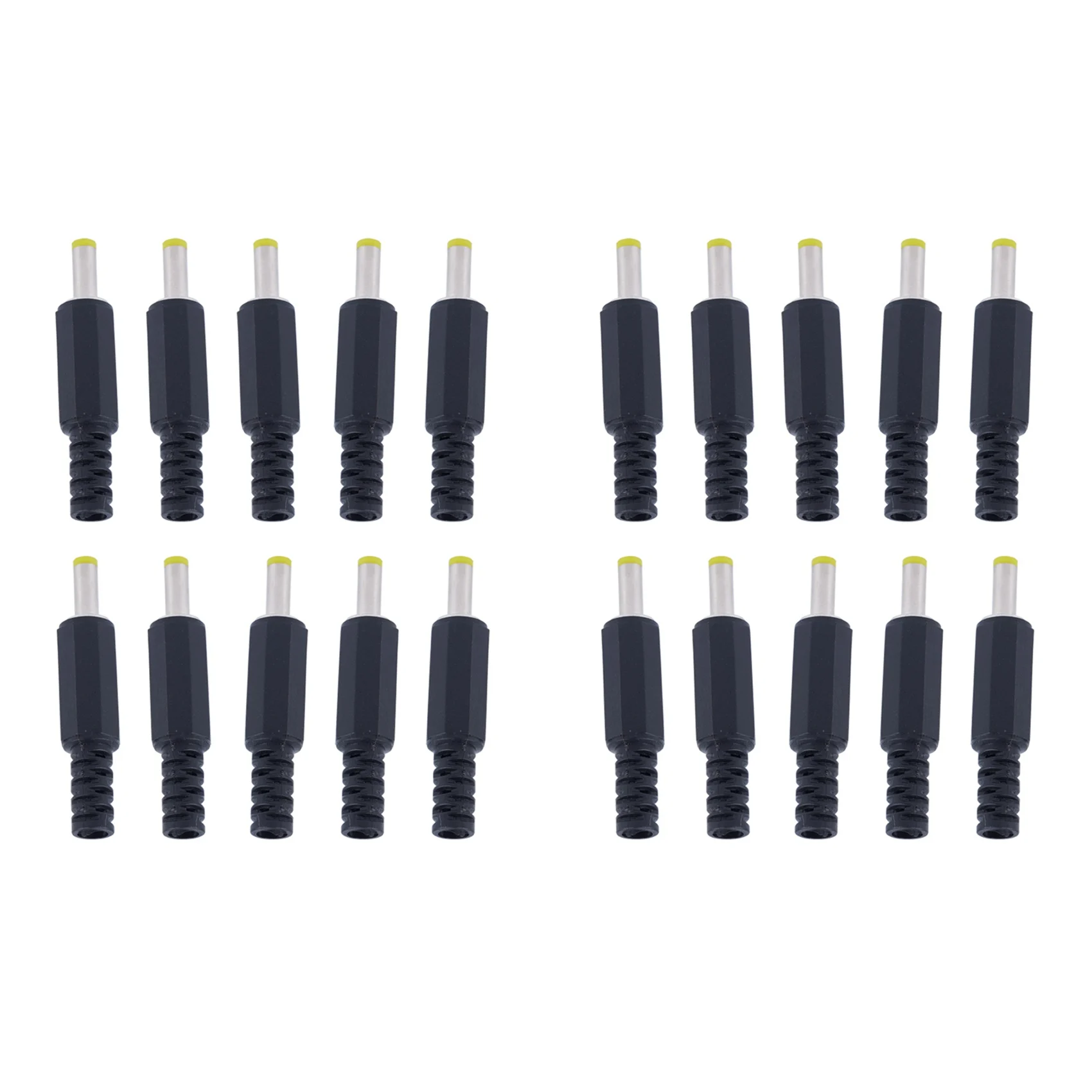 

DC In-Line Plug Socket Jack Connector Male / Female, Plug 1.7mm 4.0mm 20 Pcs