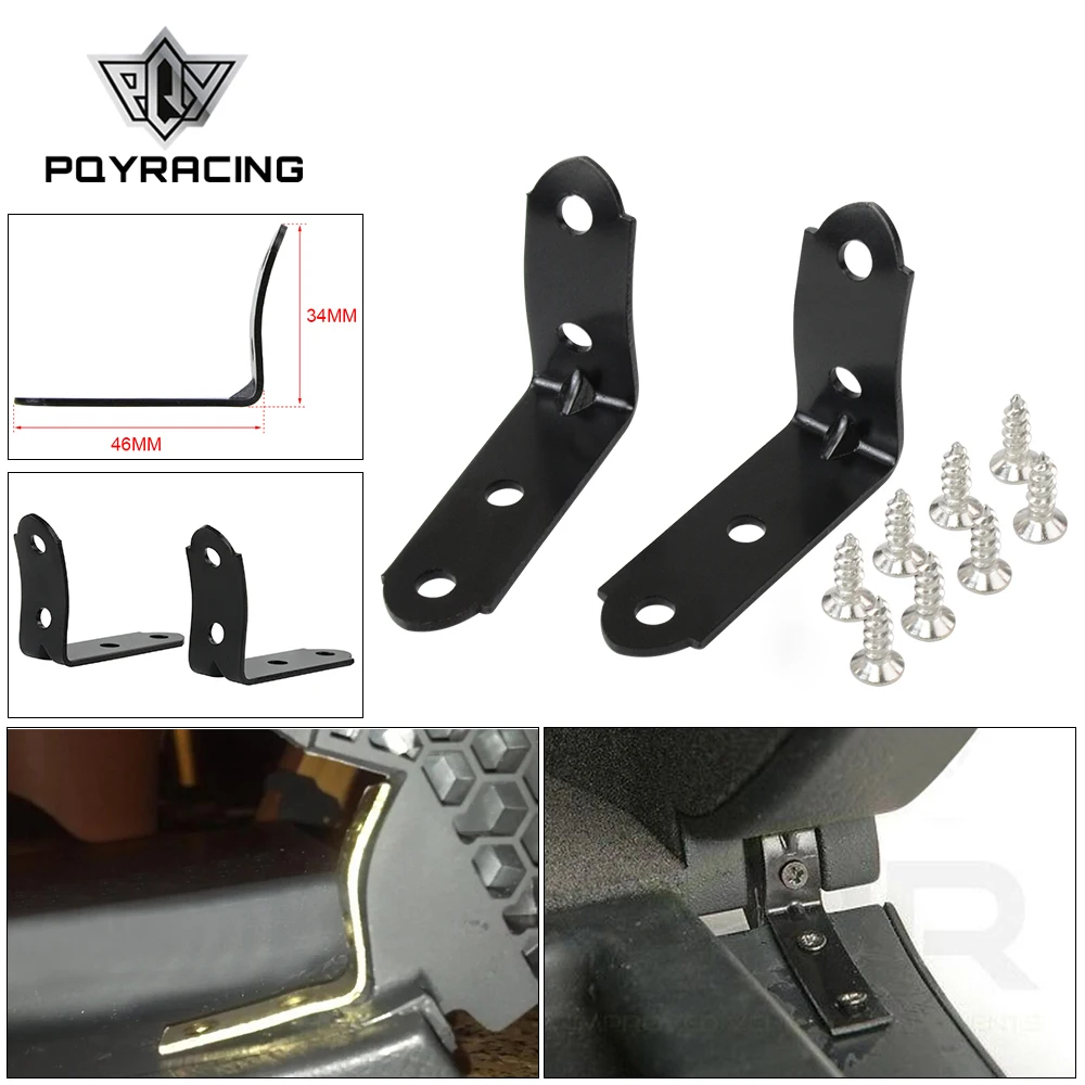

PQY - 2pcs Glove Box Lid Hinge Snapped Repair Kit Hinge Brackets With Screws For Audi A4 S4 RS4 B6 B7 8E PQY-CPK01BK