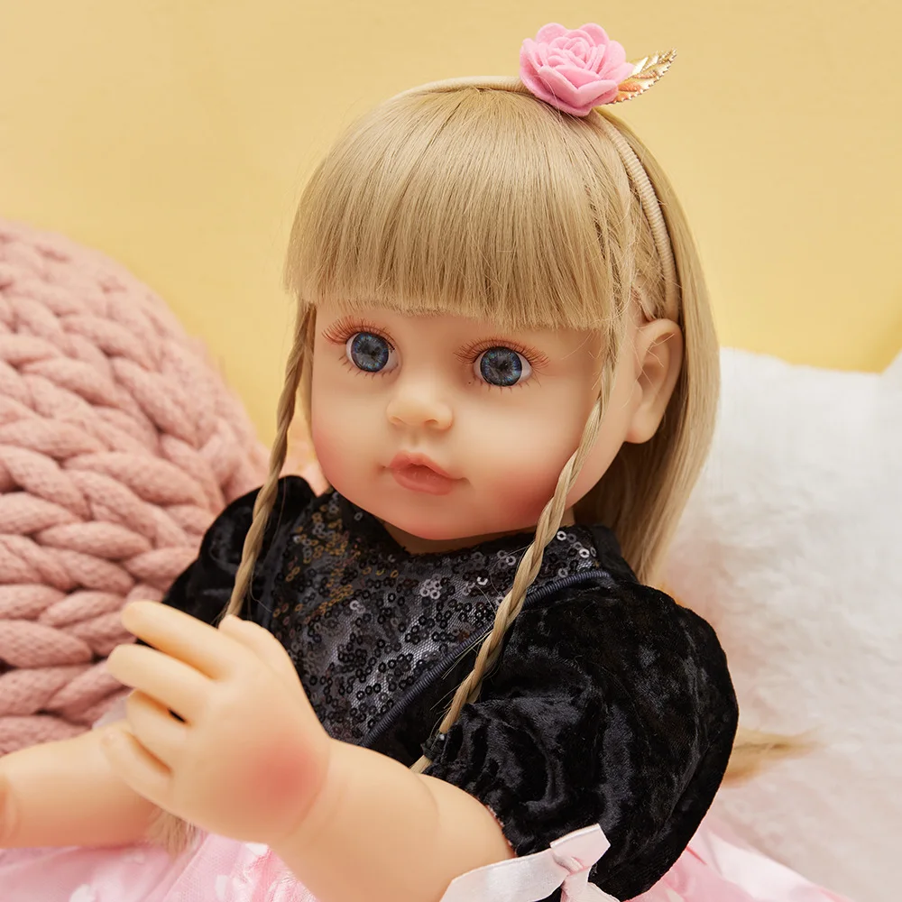 

22" 19" 48cm 55CM Toy Girls Toddler Princess Reborn Baby Simulation Doll Bebe Reborn Corpo De Silicone Real Looking Baby Dolls