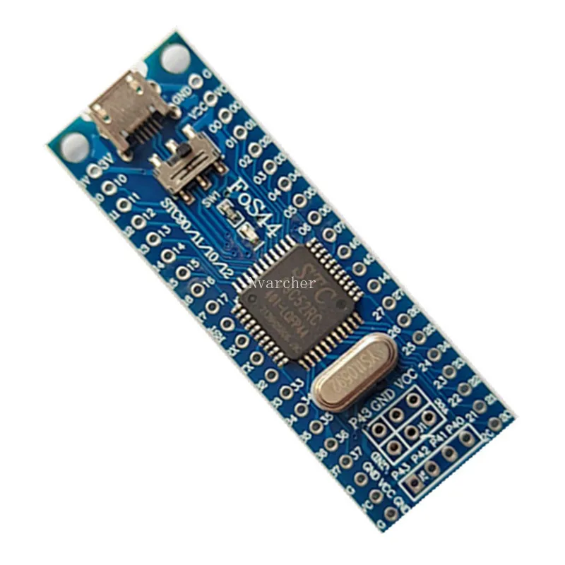 51 MCU минимальная системная плата, встроенная USB загрузка STC90C52RC/89C52RC вместо C51 S52