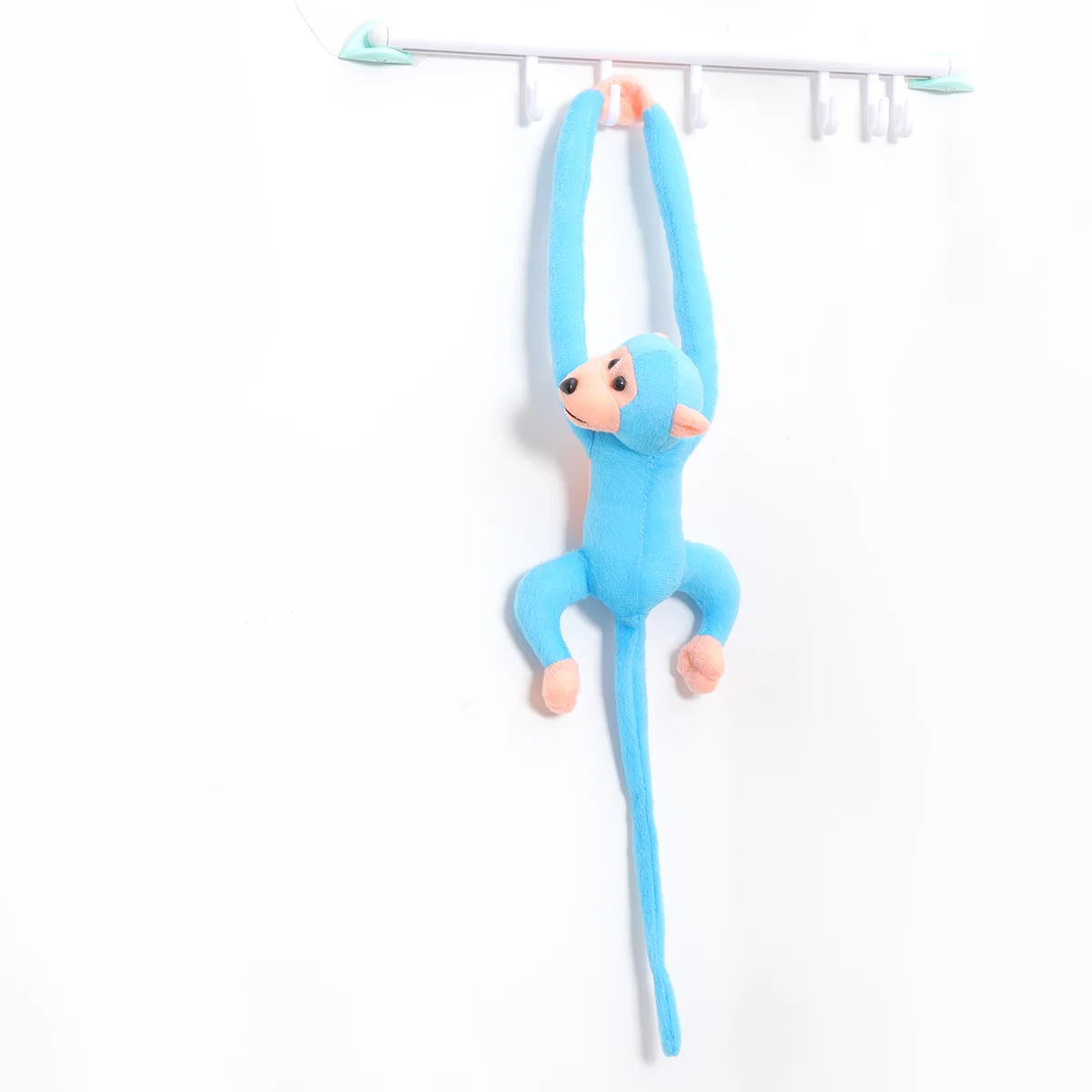 

21 Inch Plush Monkey Long Arm Tail Hanging Monkey Curtain Decoration Mascot Gift (Blue) Mono Stuffed