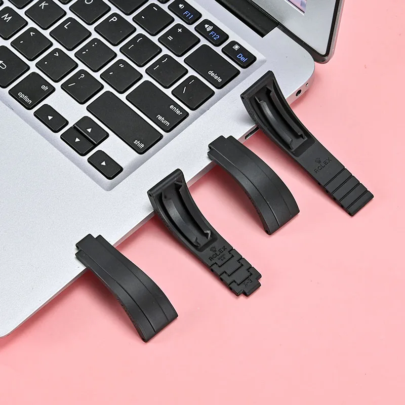 New 20mm 21mm Waterproof Rubber Watch Band For Rolex Watch Silicone Strap