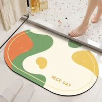 non slip bath mat ins diatom mud bathroom entrance doormat water absorbent quick drying floor carpet shower foot mats home decor