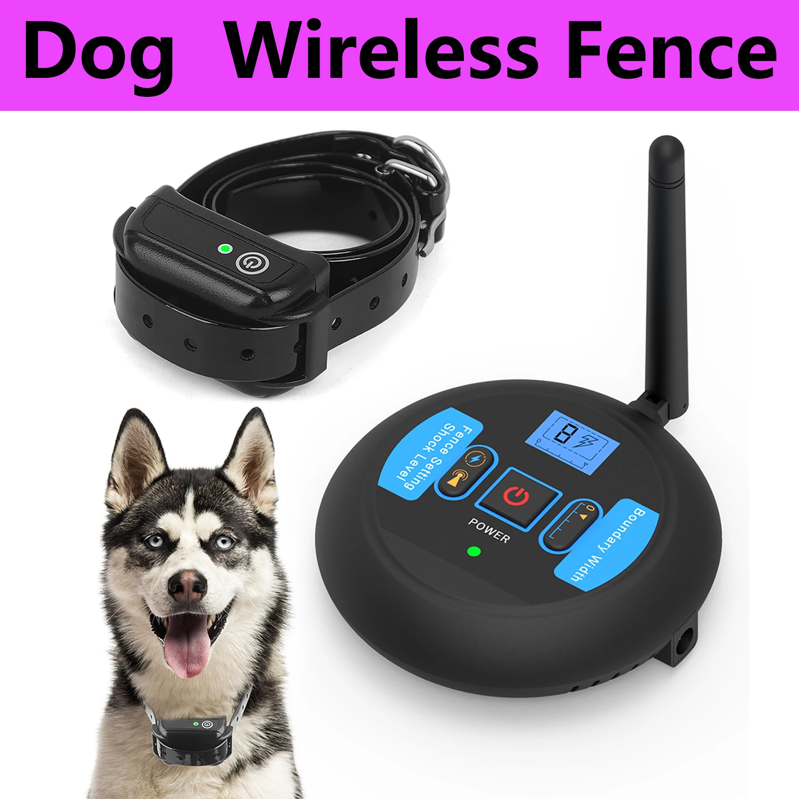 200m Dog Wireless Rechargeable Electric Fence, IP68 Waterpro