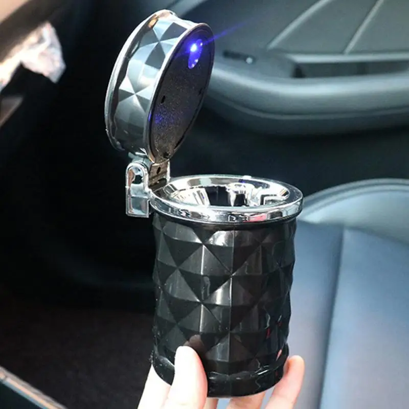 Портативная светодиодная дымовая автомобильная пепельница 2024 сигаретная